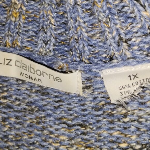 LIZ CLAIBORNE LADIES QUARTER-ZIP KNIT SWEATER - Picture 5 of 5